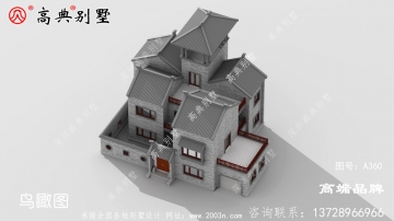 新農村218平方米中式二層別墅