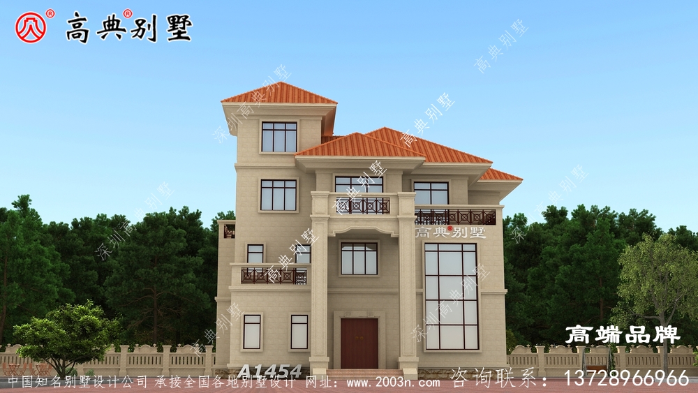 大露臺歐式三層自建房屋住宅