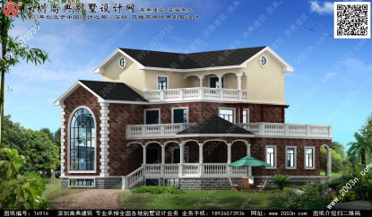 三層樓房設計圖首層251平方米圖紙編號T6916