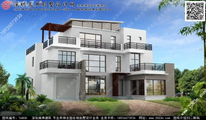 農(nóng)村別墅設(shè)計(jì)圖大全首層193平方米圖紙編號(hào)T6808