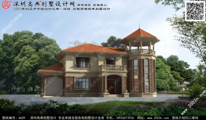 農村自建別墅設計圖首層185平方米圖紙編號A609
