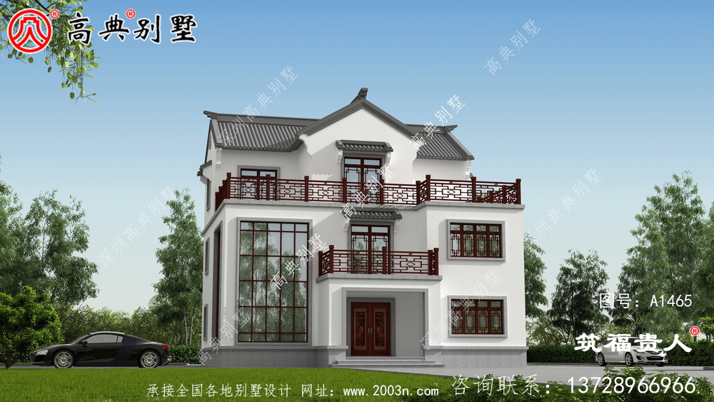 現代簡約新中式別墅設計圖 現代簡約新中式別墅設計圖
