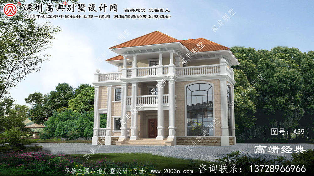 江寧區農村歐式優雅三層復式別墅效果圖 江寧區農村歐式優雅三層復式別墅效果圖