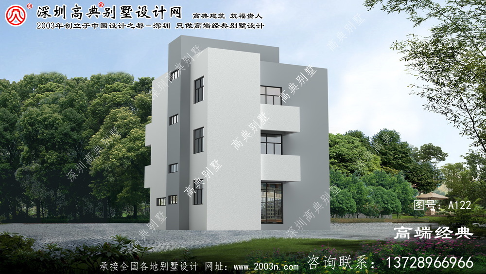 宿城區農村二層樓房設計圖紙大全