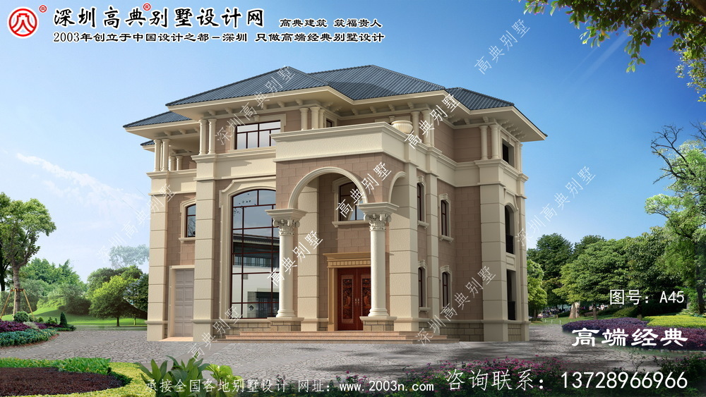 秀城區自建三層別墅設計圖