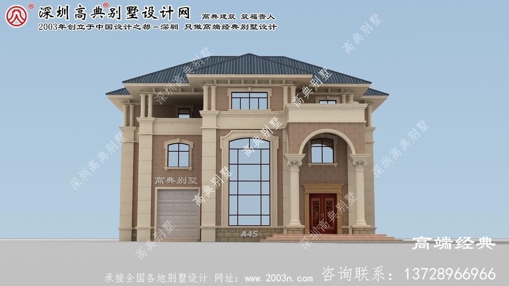 秀城區自建三層別墅設計圖