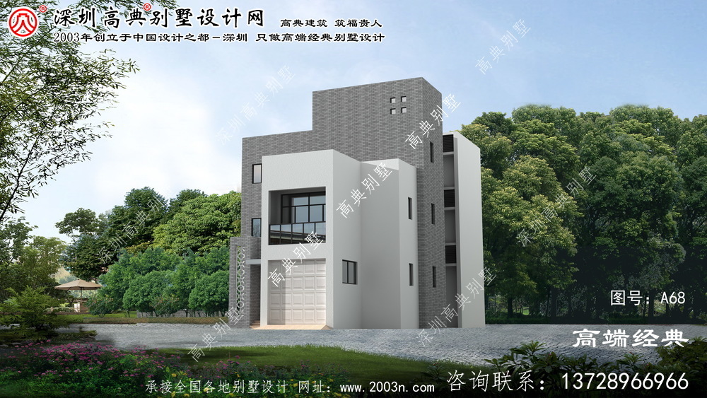 濱江區自建別墅設計圖紙現代風格