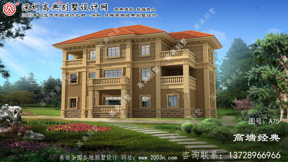 洞頭縣農(nóng)村三層房屋設(shè)計圖