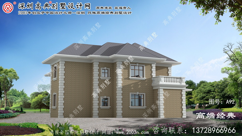 懷遠(yuǎn)縣兩層別墅設(shè)計(jì)圖