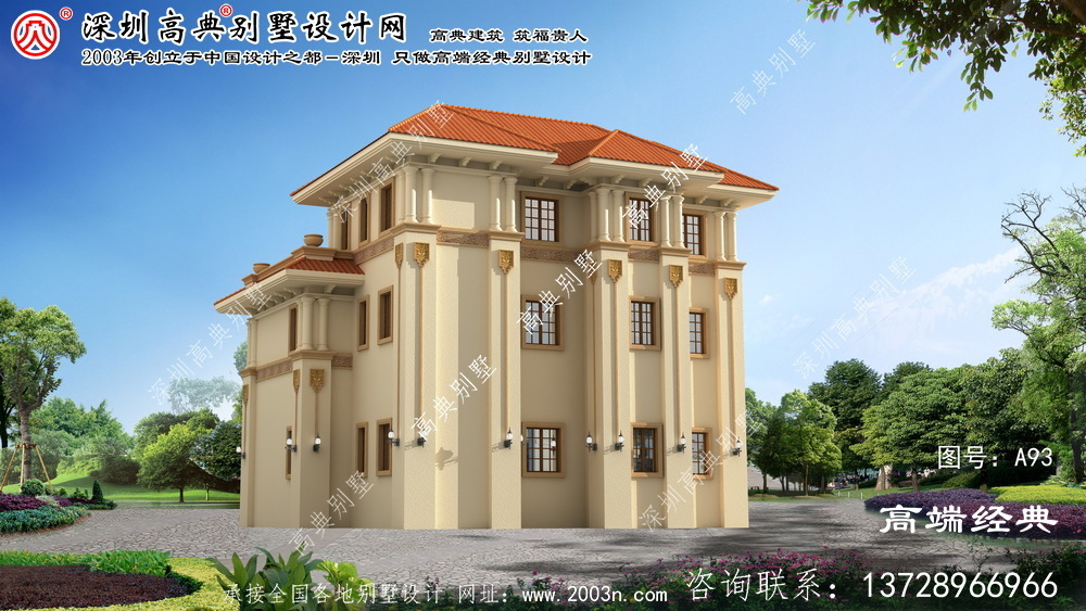江山市三層小別墅設(shè)計(jì)圖紙