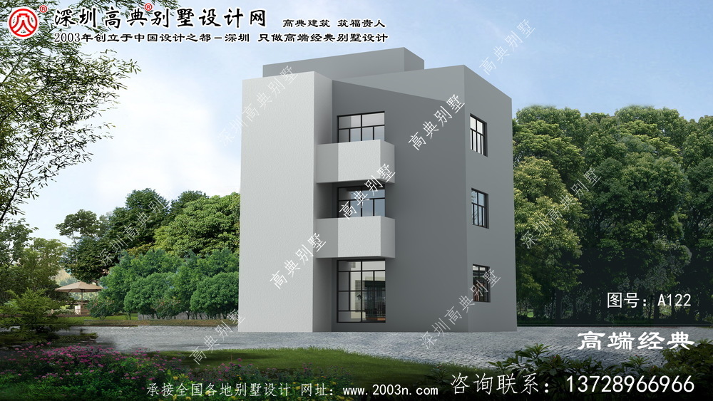 天臺縣農(nóng)村三層別墅設(shè)計圖