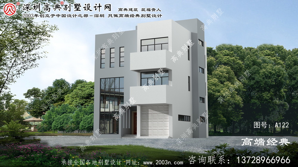 天臺縣農(nóng)村三層別墅設(shè)計圖