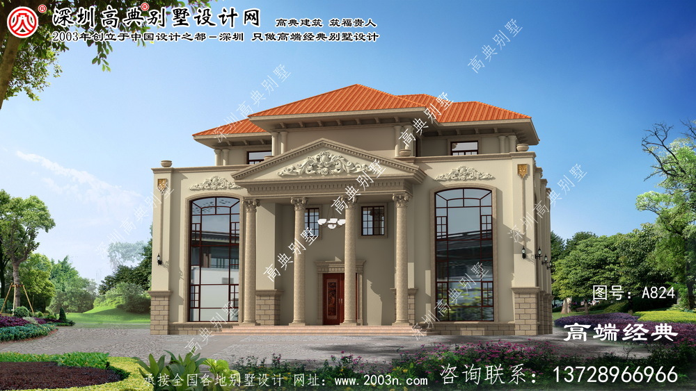 石臺縣三層別墅戶型設計圖 石臺縣三層別墅戶型設計圖