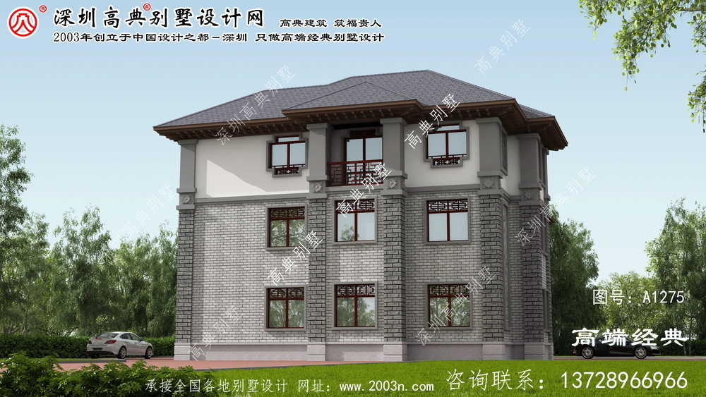 寧河縣農(nóng)村別墅外觀效果圖