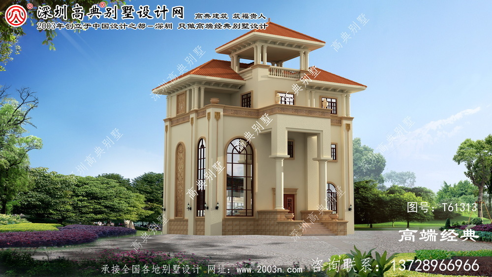 撫順縣簡歐別墅設(shè)計圖紙及效果圖大全