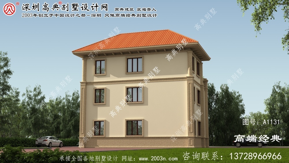 雨花區簡歐別墅的圖紙