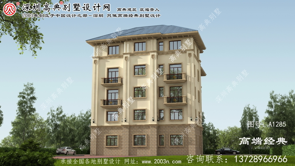 婁底市15x15米大別墅設計圖