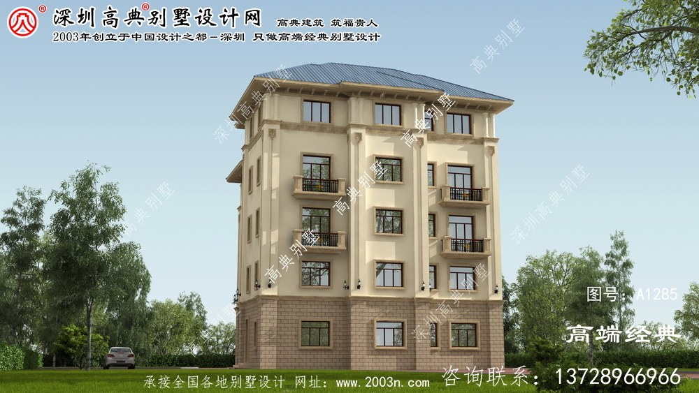 婁底市15x15米大別墅設計圖