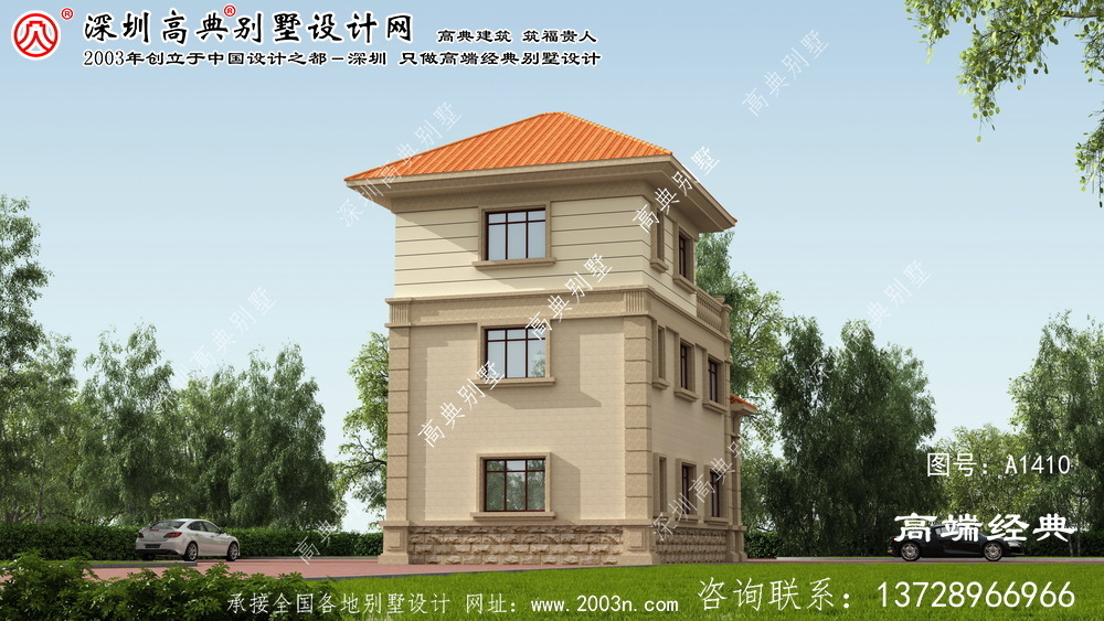 城區三層別墅全套圖紙