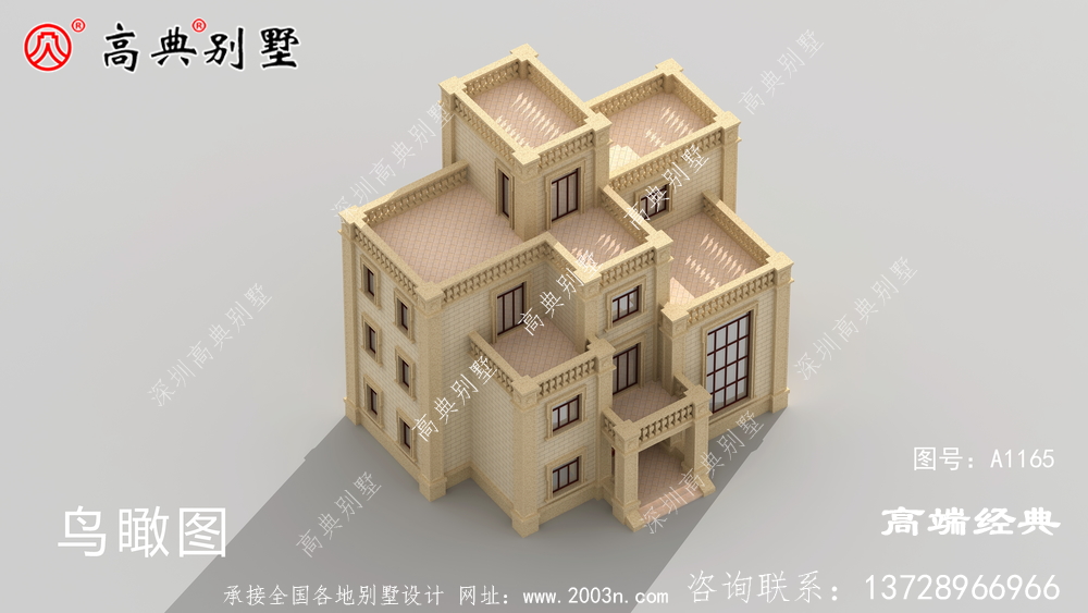 阿合奇縣簡約農村三層別墅