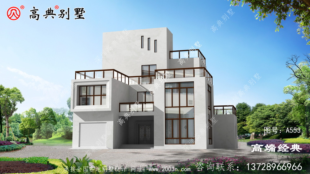農村現代三層別墅圖片 農村現代三層別墅圖片