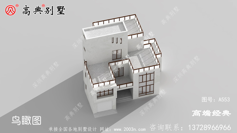 農村現代三層別墅圖片