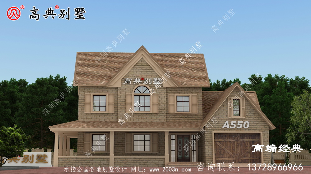 農村新建別墅,美式風格 農村新建別墅,美式風格