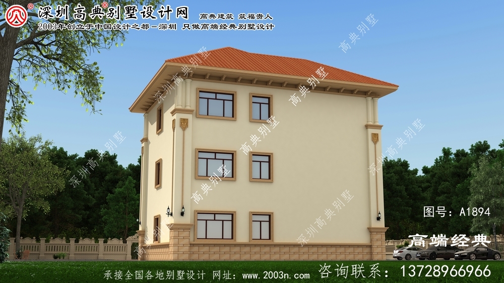 聊城市復式三層歐元別墅設計方案室內(nèi)布局合理實用。