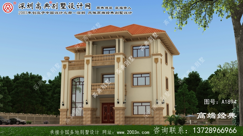 聊城市復式三層歐元別墅設計方案室內(nèi)布局合理實用。