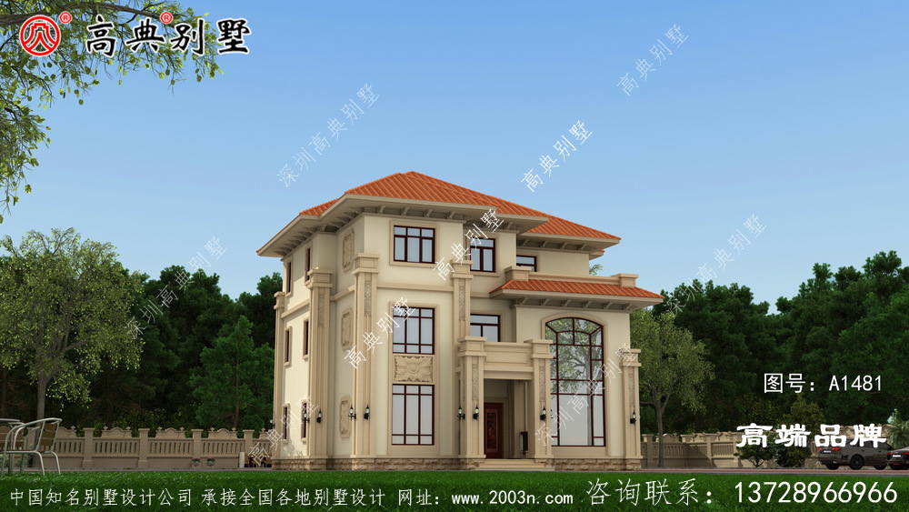 農村建房設計圖二層半采光和通風都很好