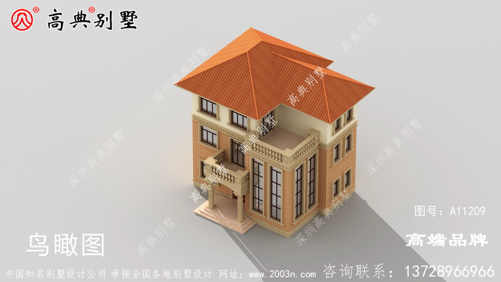 歐式別墅圖片大全雙復式飄窗設計高端大氣采光好。