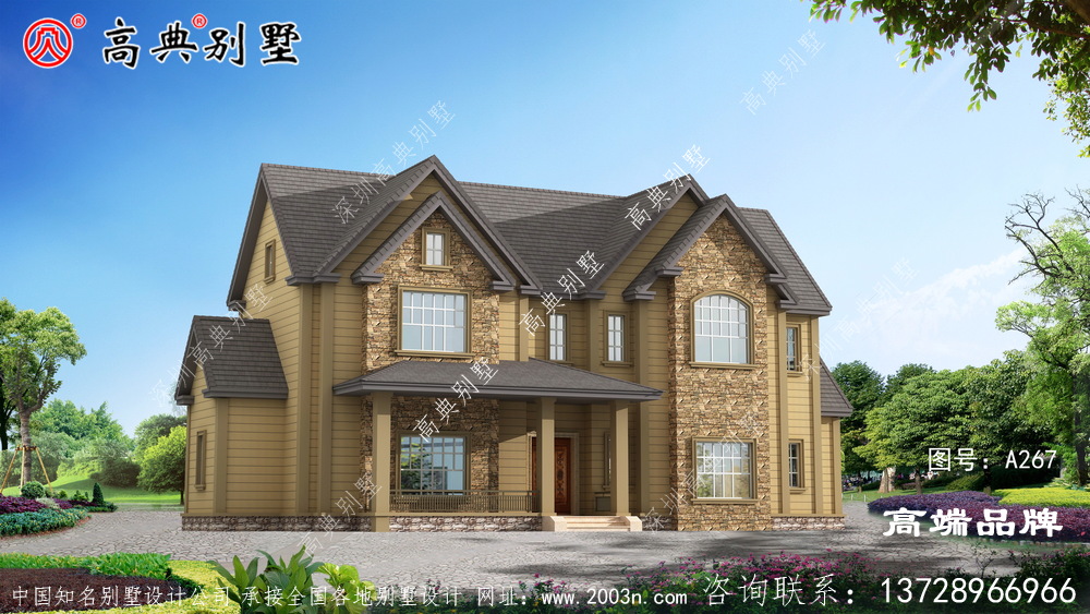 農村排房設計非常好看,不容易過時。