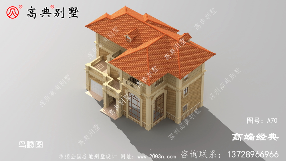 阜陽(yáng)市歐式農(nóng)村三層小別墅設(shè)計(jì)圖,占地180平米左右