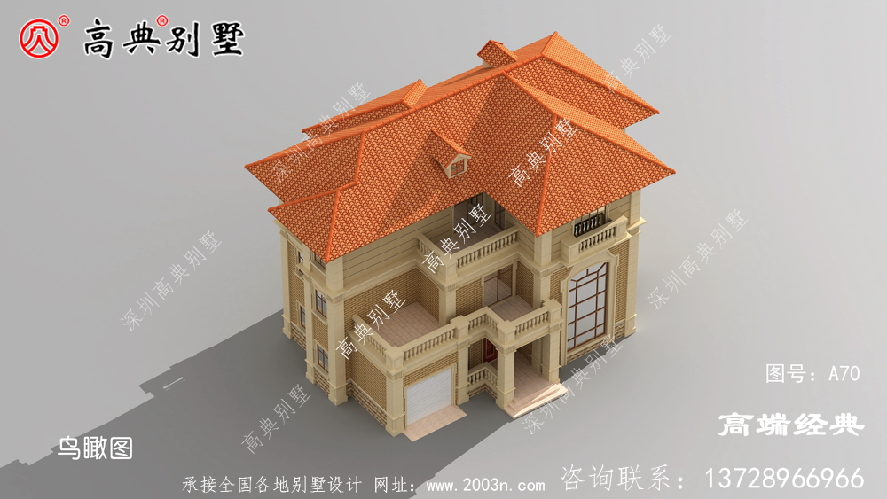 阜陽(yáng)市歐式農(nóng)村三層小別墅設(shè)計(jì)圖,占地180平米左右