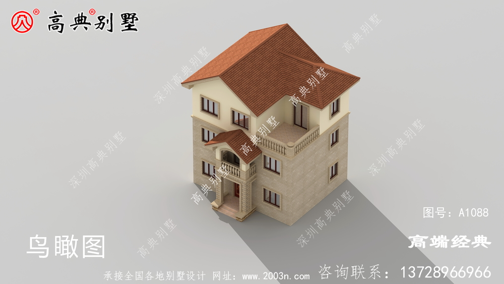 江山市三層自建房圖，外觀時尚布局講究，經得起時間的考驗