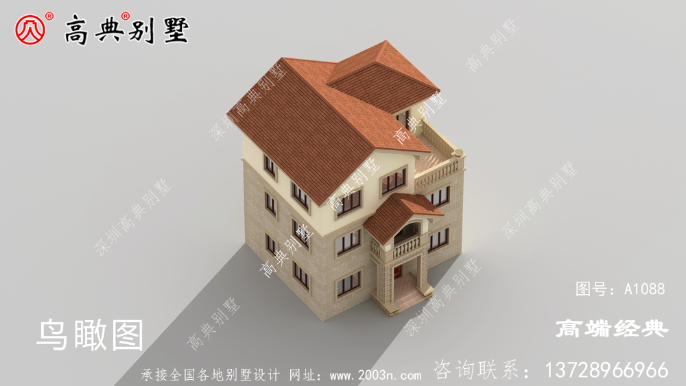 江山市三層自建房圖，外觀時尚布局講究，經得起時間的考驗