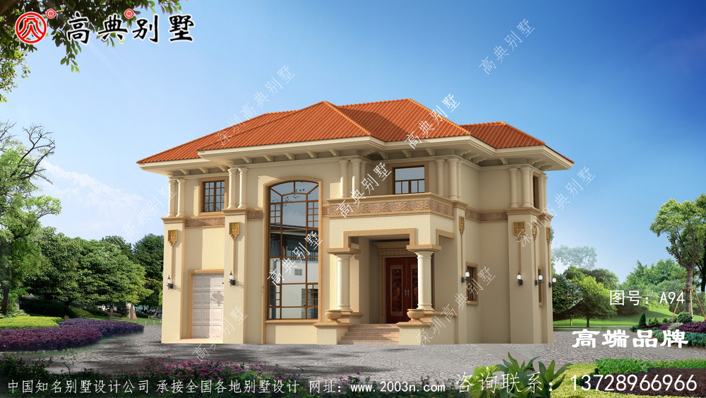 農村二層房子設計顏值高、造價低,家家戶戶都能建。