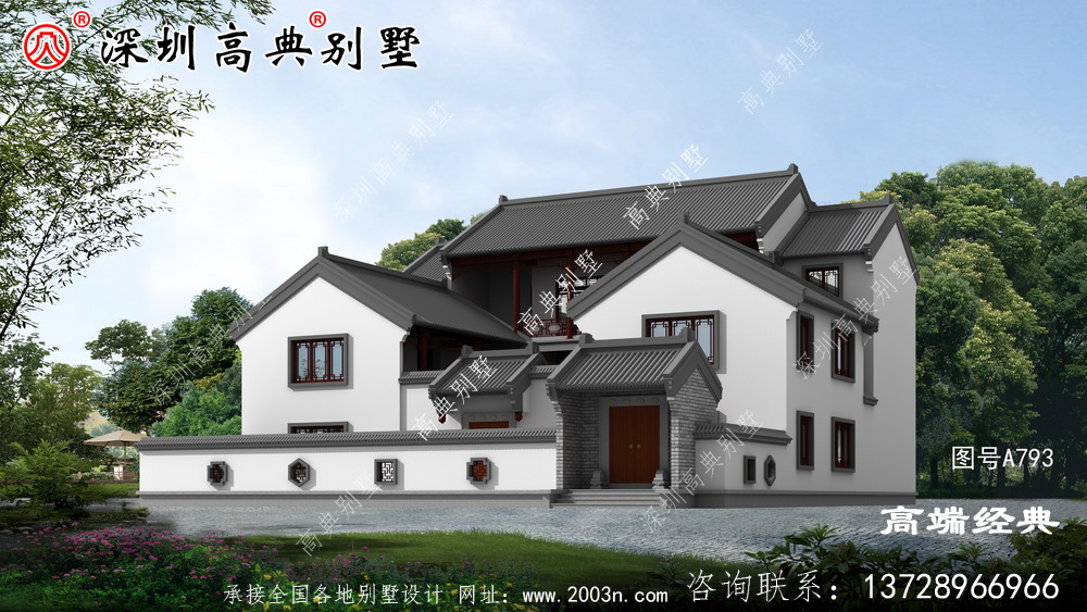 農村別墅設計圖,都是299.82平內的戶型,布局大氣的別墅