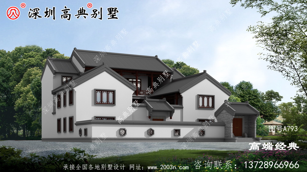 農村別墅設計圖,都是299.82平內的戶型,布局大氣的別墅