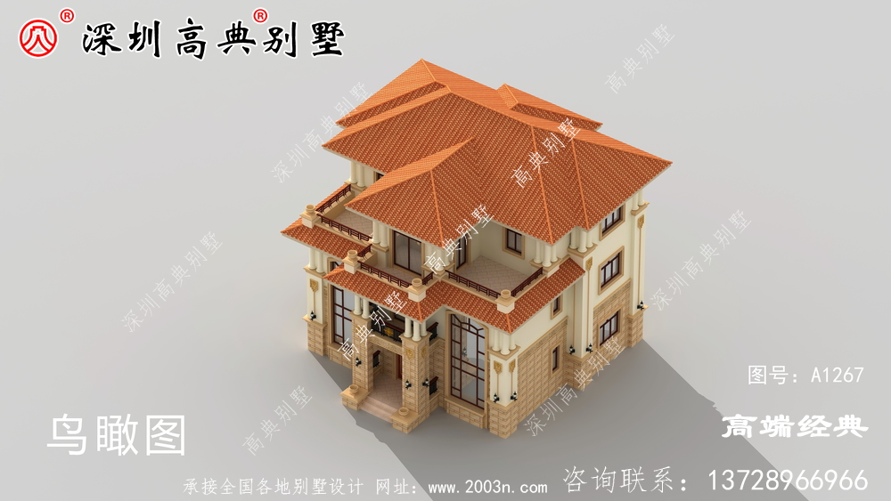 三層歐式別墅設計圖，高貴典雅，完美生活。