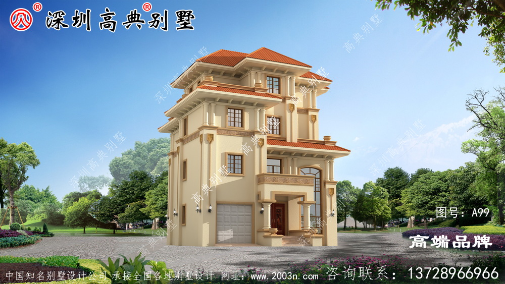 現代獨棟四層別墅設計圖，年輕人的最愛，建好絕對滿意