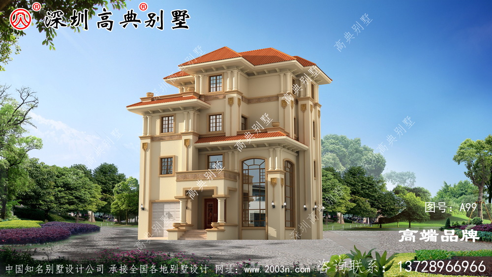 現代獨棟四層別墅設計圖，年輕人的最愛，建好絕對滿意