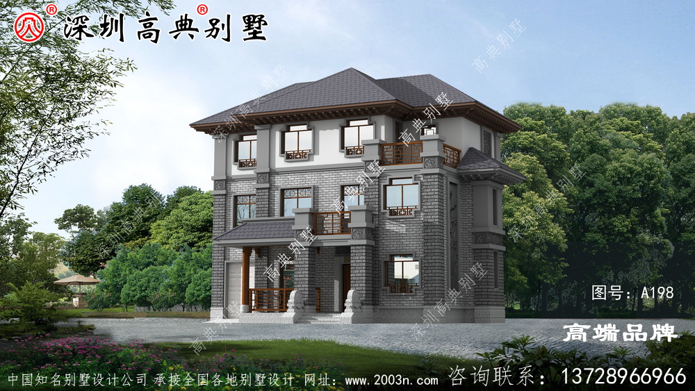 自建三層戶型圖，如詩如畫，美的靚眼
