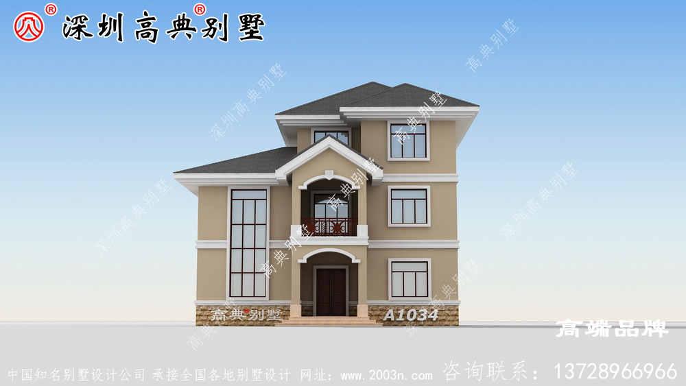 簡單的自建房設計圖，外型美觀，造價經濟