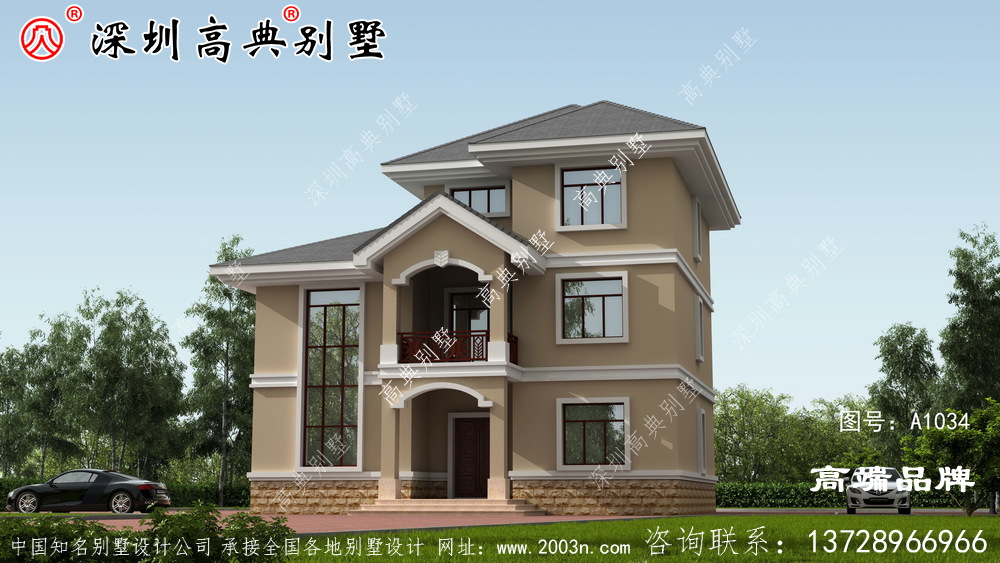簡單的自建房設計圖，外型美觀，造價經濟