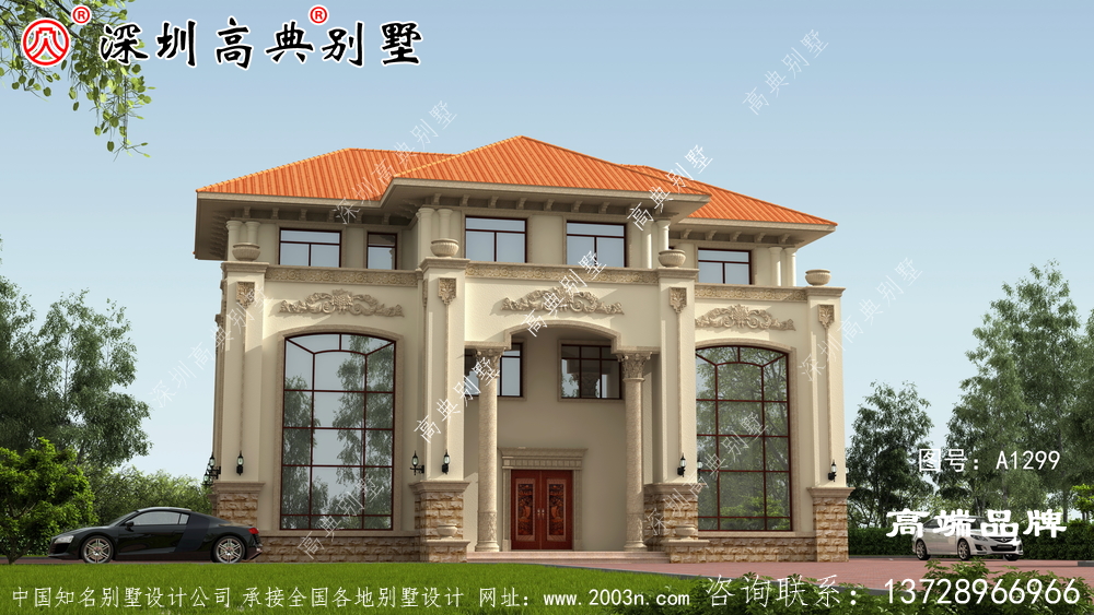 三層農(nóng)村自建房設計圖，住起來肯定令人心神愉悅