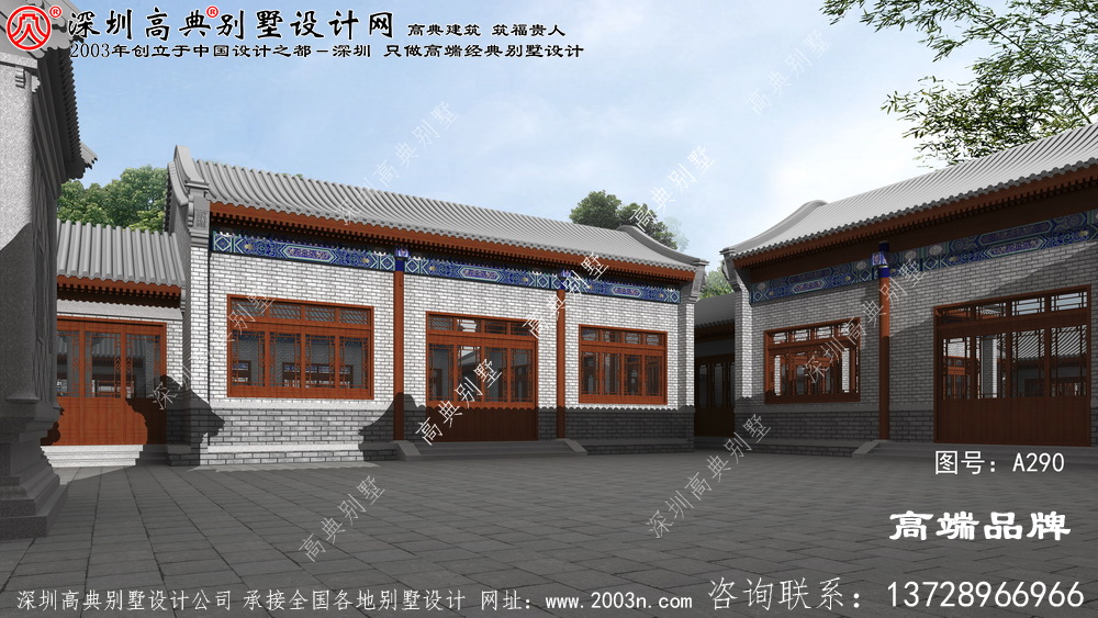 帶小院的農村別墅設計圖，建這樣一所房子優雅安靜的生活