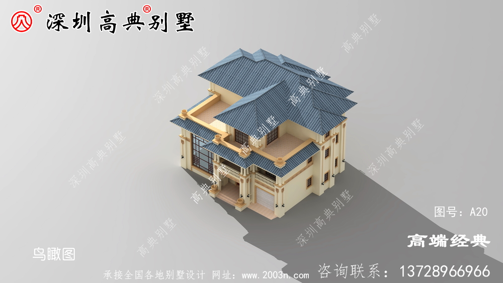 農村二層半樓房的設計圖,比在城市買更劃算。