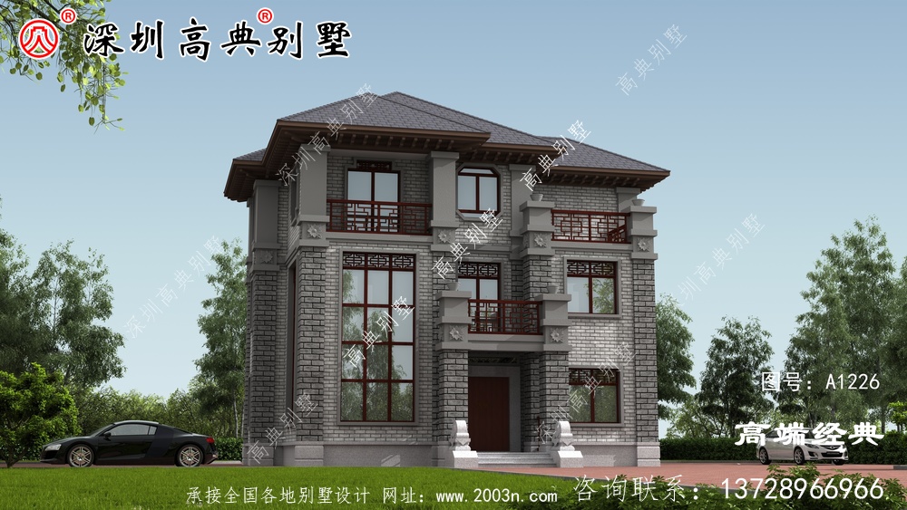 農村二樓半小戶型別墅的設計圖,建設好絕對是人上人。