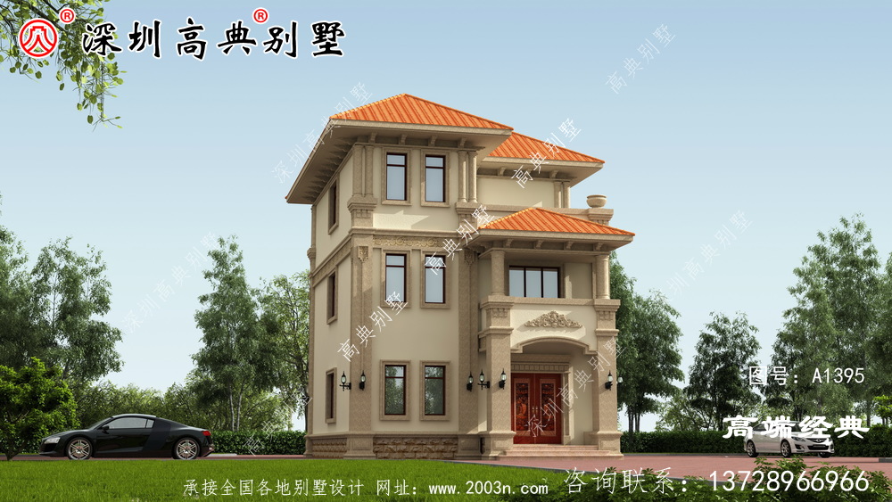 鄉村歐式三層別墅,施工簡單,性價比高,適合鄉村建設才是最好的。